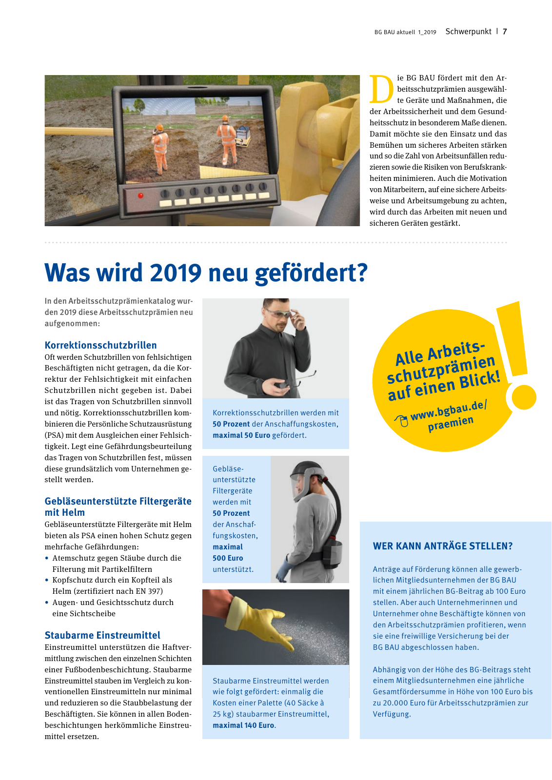 Vorschau BG BAU aktuell 01/2019 Seite 7