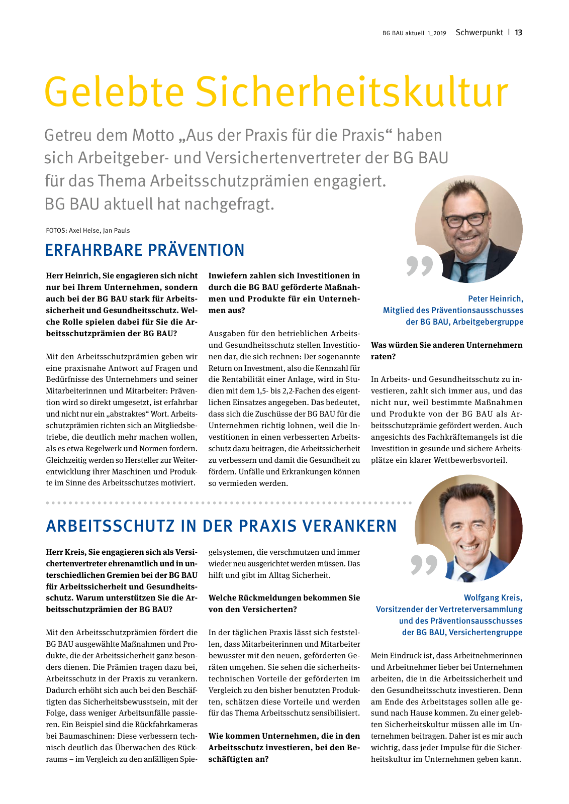 Vorschau BG BAU aktuell 01/2019 Seite 13