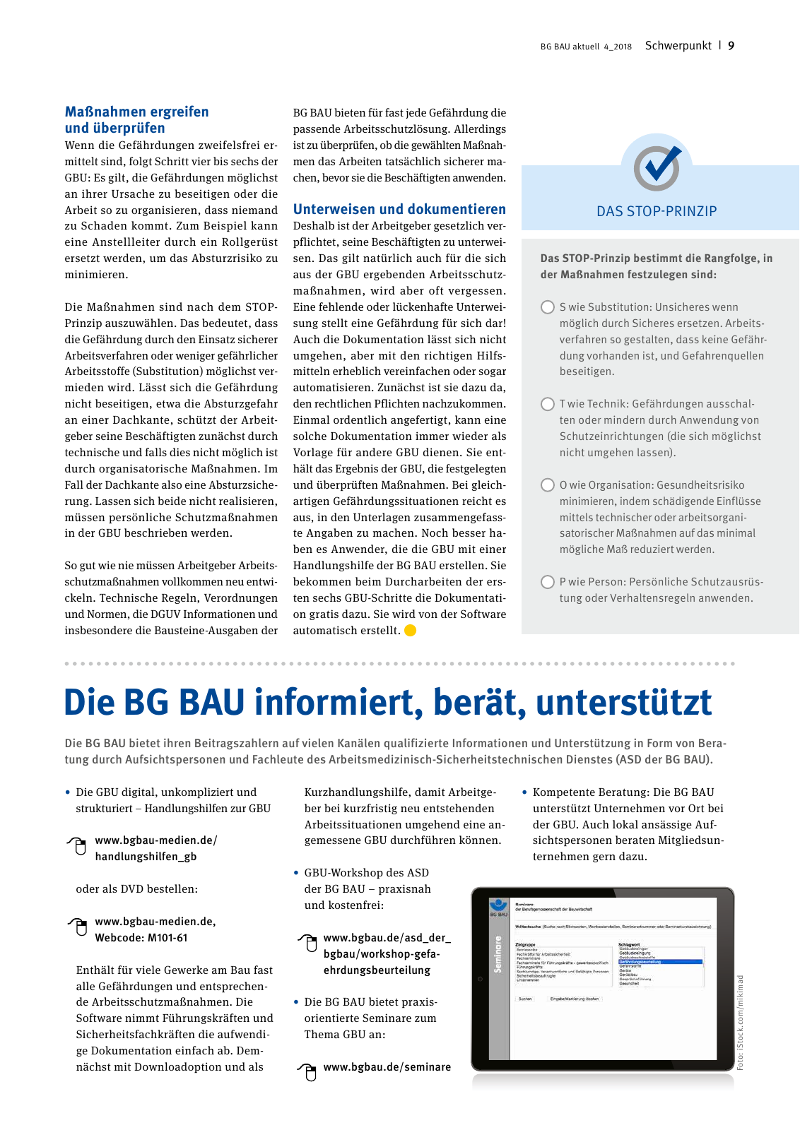 Vorschau BG BAU aktuell 04/2018 Seite 9